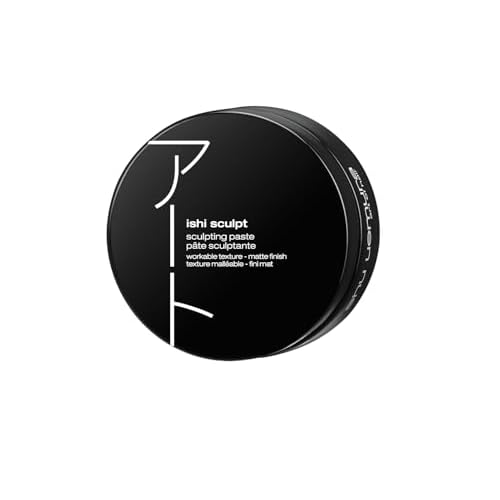 shu uemura art of hair ishi sculpt texturizing & sculpting paste - anti-frizz and long-lasting hold, professional styling cream pomade, adds texture and subtle shine, for all hair types, 2.54 fl oz